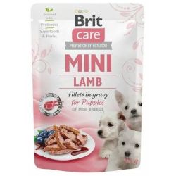 Mitrā barība ,konservi, suņiem Brit Care Mini Lamb