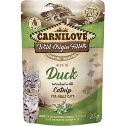 Mitrā kaķu barība Carnilove Rich in Duck Catnip. 0.085 kg