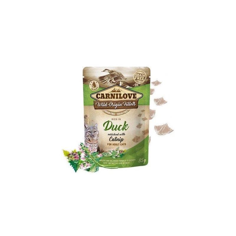 Mitrā kaķu barība Carnilove Rich in Duck Catnip. 0.085 kg
