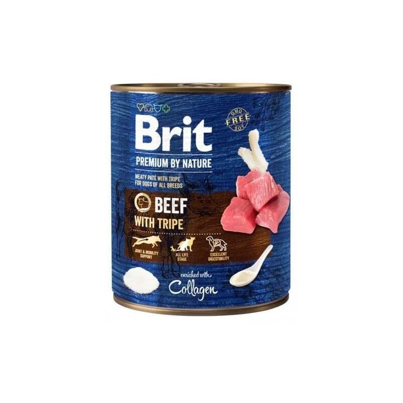 Konservi suņiem Brit Premium Beef with Tripe 800g