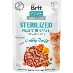 Konservi kaķiem BRIT CARE HEALTHY TRABBIT 85 G