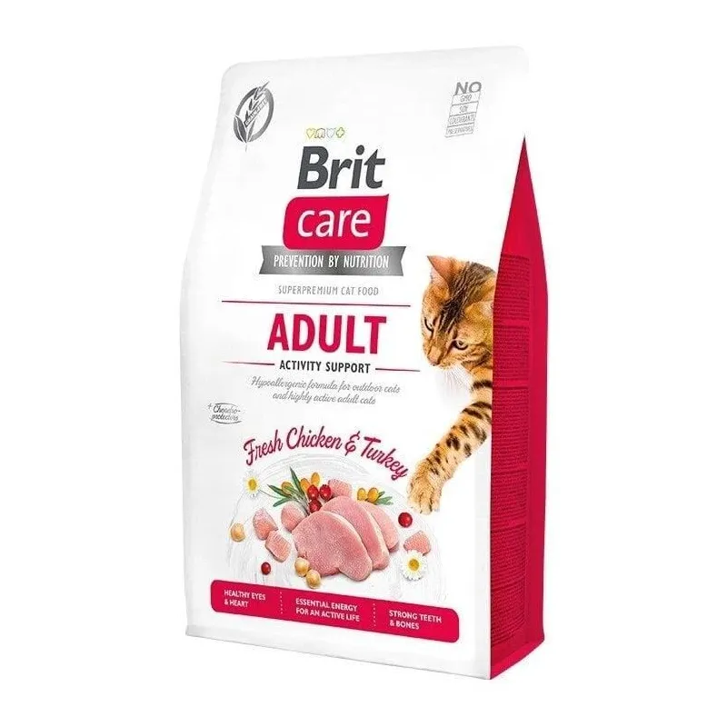 Sausas kačių maistas Brit Care Activity Support M-BRCAVG2, vištiena-kalakutiena, 2 kg