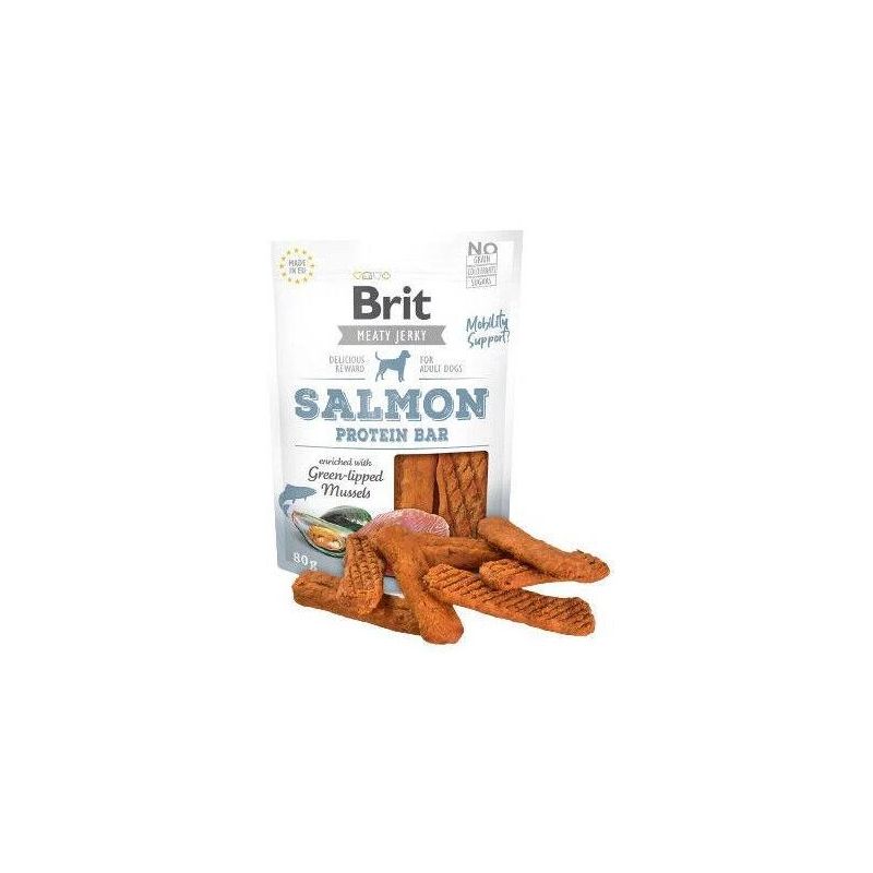 Brit Jerky Salmon Protein Bar delikatese 80g