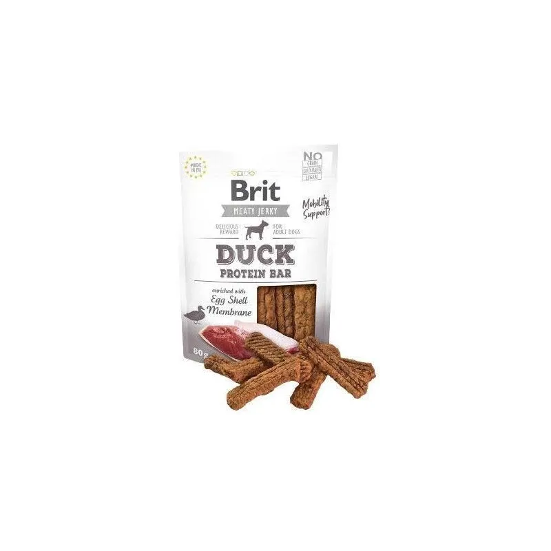 Gardums suņiem Brit Jerky Duck Protein Bar, pīles gaļa, 0.08 kg
