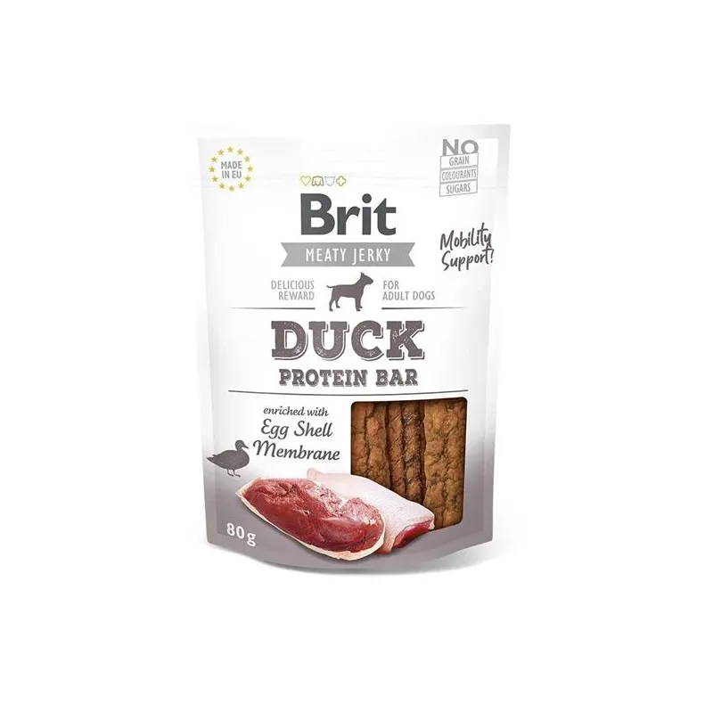 Gardums suņiem Brit Jerky Duck Protein Bar, pīles gaļa, 0.08 kg