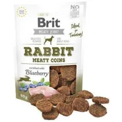 Brit Jerky Rabbit Meaty Coins delikatese 80g