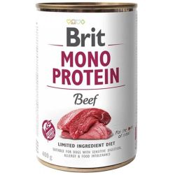 Mitrā barība ,konservi, suņiem Brit Mono Protein Beef