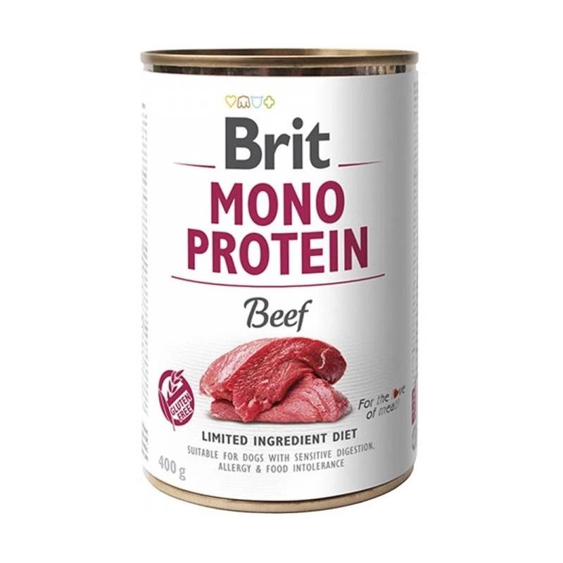 Mitrā barība ,konservi, suņiem Brit Mono Protein Beef