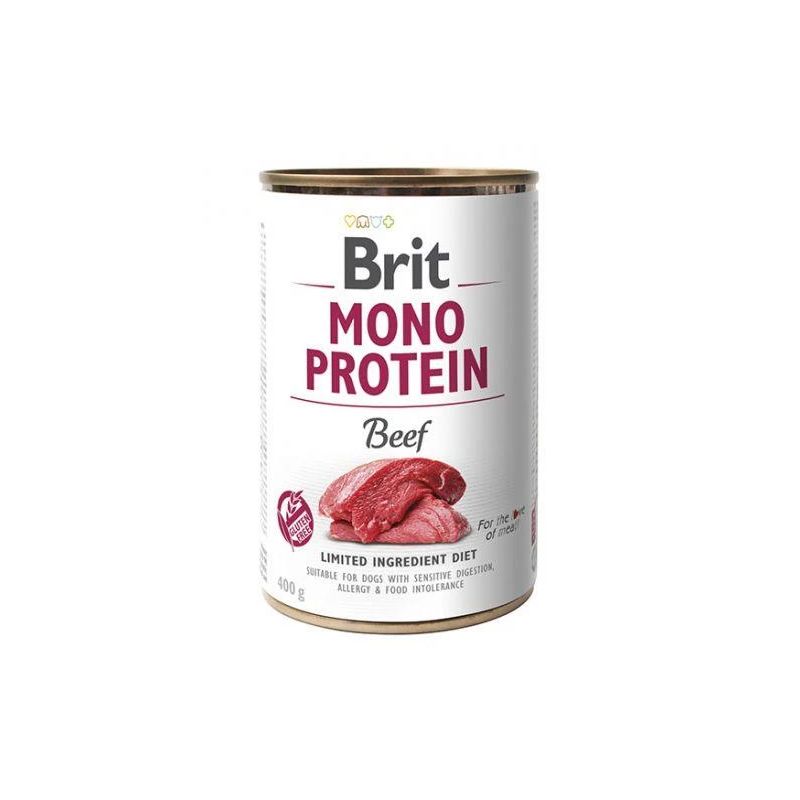 Mitrā barība ,konservi, suņiem Brit Mono Protein Beef