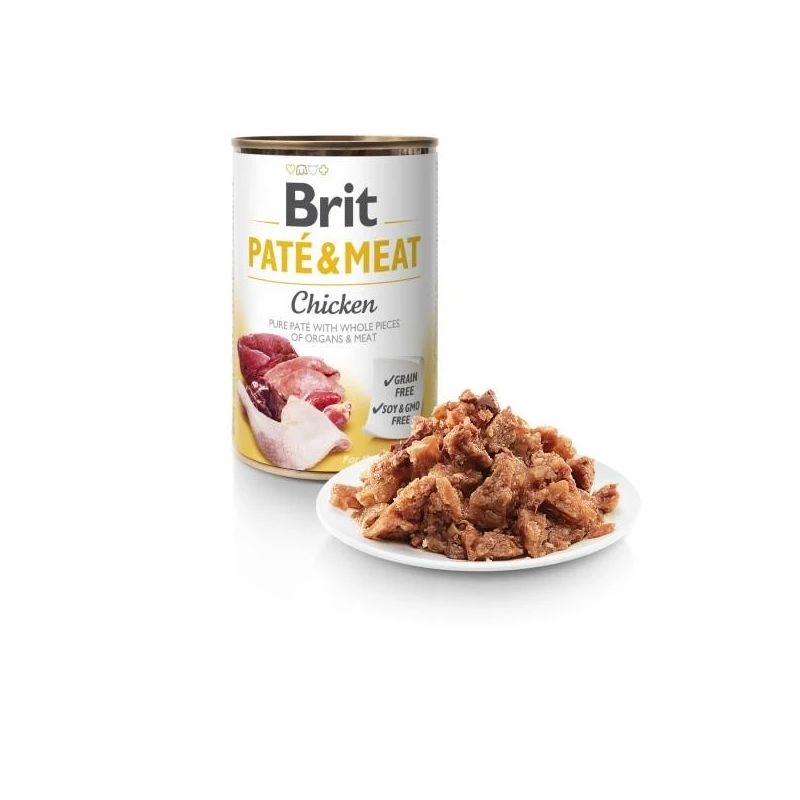 Konservi brit care chicken&pate 400g