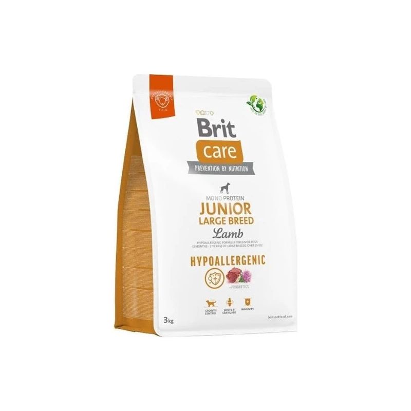 Sausā suņu barība BritCare Large Breed jēra gaļa-rīsi 3kg