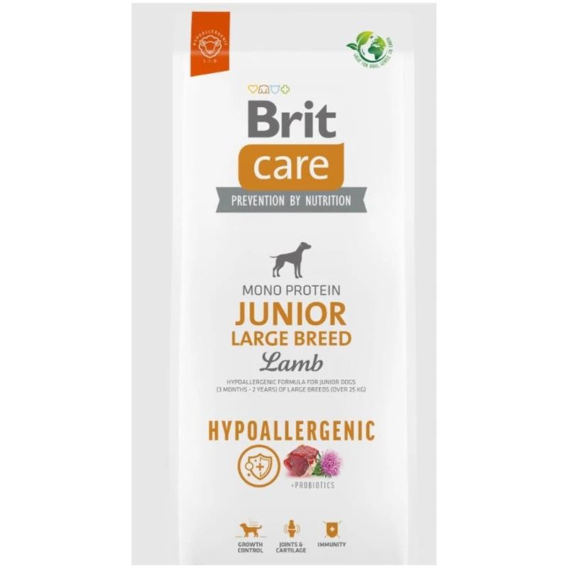 Sausā suņu barība BritCare Large Breed jēra gaļa-rīsi 3kg