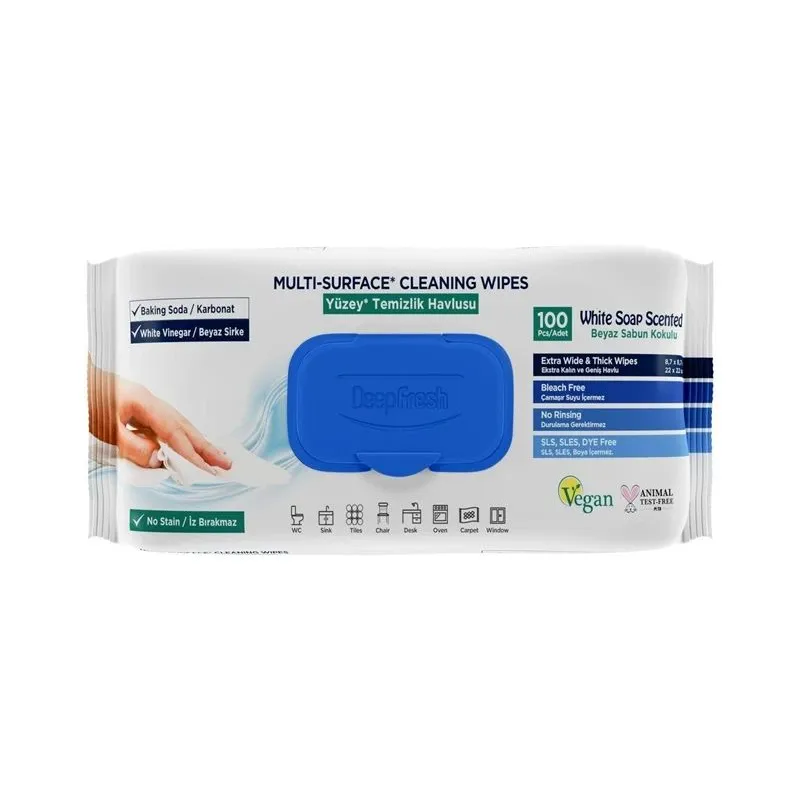 Mitrās salvetes Deepfresh Multi-surface, universālais, 100 gab.