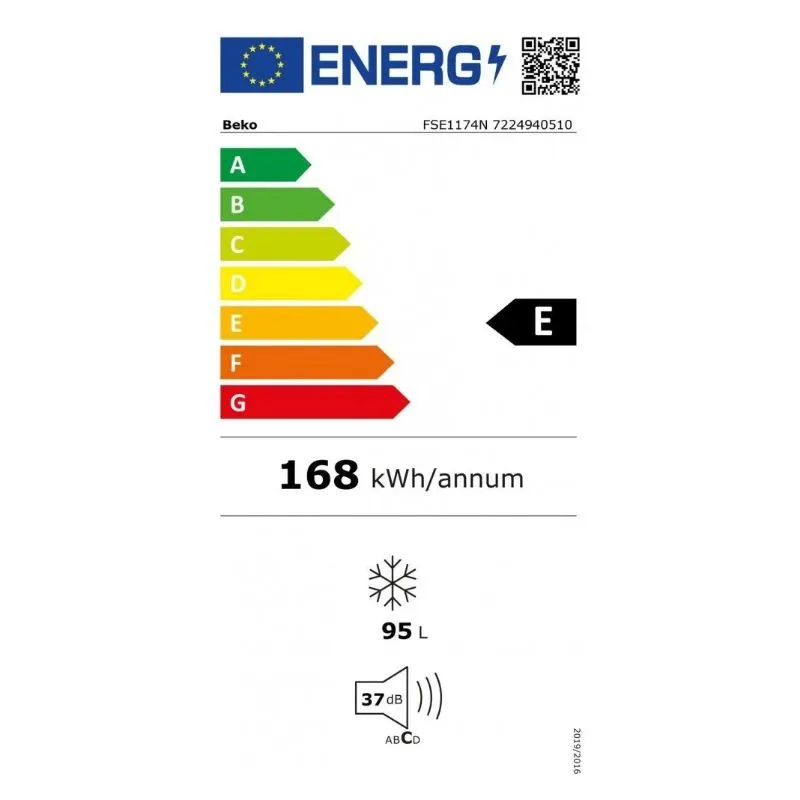 Šaldiklis Beko FSE1174N, vertikalus
