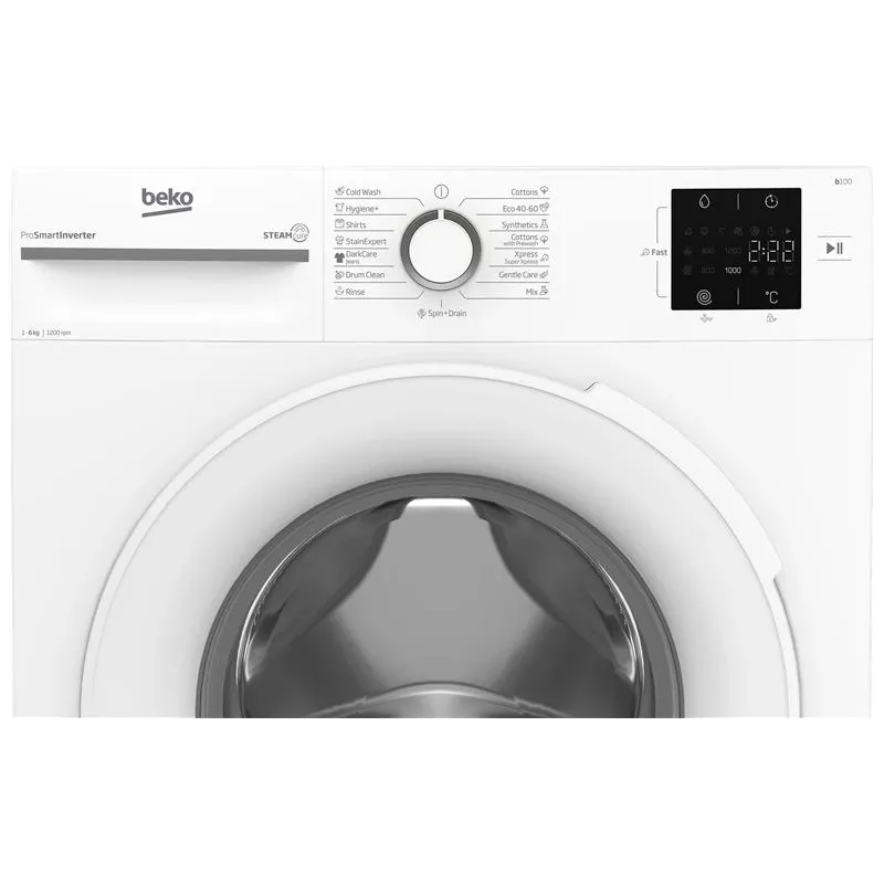 Veļas mašīna Beko BM1WFSU36233WW, 6 kg, balta