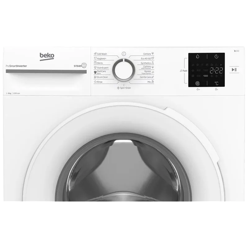 Veļas mašīna Beko BM1WFSU36233WW, 6 kg, balta