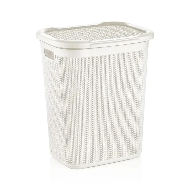 Veļas kaste Knitas M-079, 50 l, balta krās., 43 cm x 34 cm