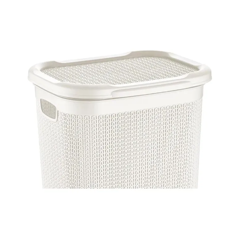 Veļas kaste Knitas M-079, 50 l, balta krās., 43 cm x 34 cm