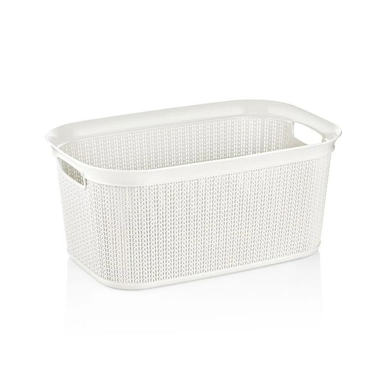 Veļas grozs 38l knit m-080 balts