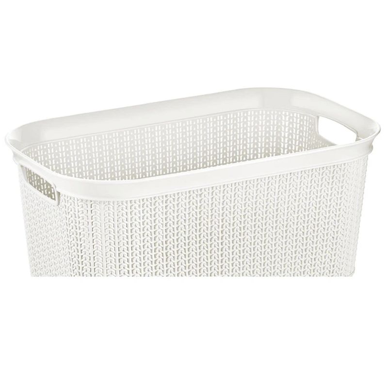 Veļas grozs 38l knit m-080 balts