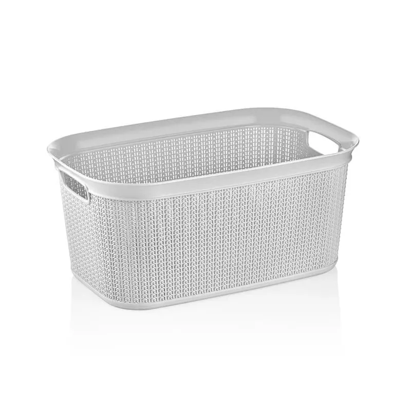 Veļas grozs Knitas M-080, 38 l, pelēka krās., 57 cm x 37 cm