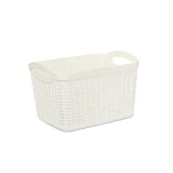 Basket 6.6l knit m-083 white