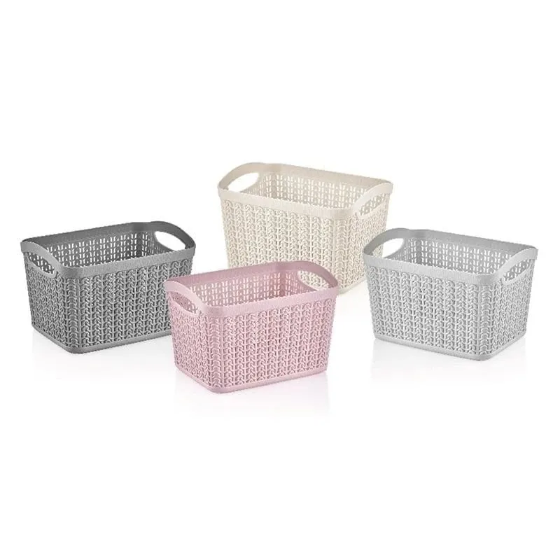 Коробка для вещей Ucsan Plastik 8691459922083, 6 л, серый цв., 26 x 19.5 x 20 см