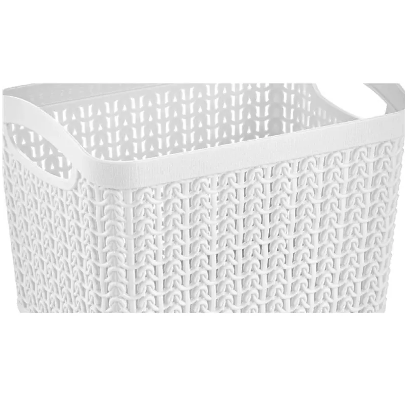 Uzglabāšanas kaste Ucsan Plastik 8691459013093, balta krās., 21 x 13.8 x 16.8 cm