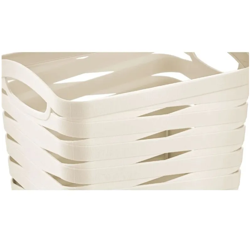 Basket 1.5l ribbon m-094 cream