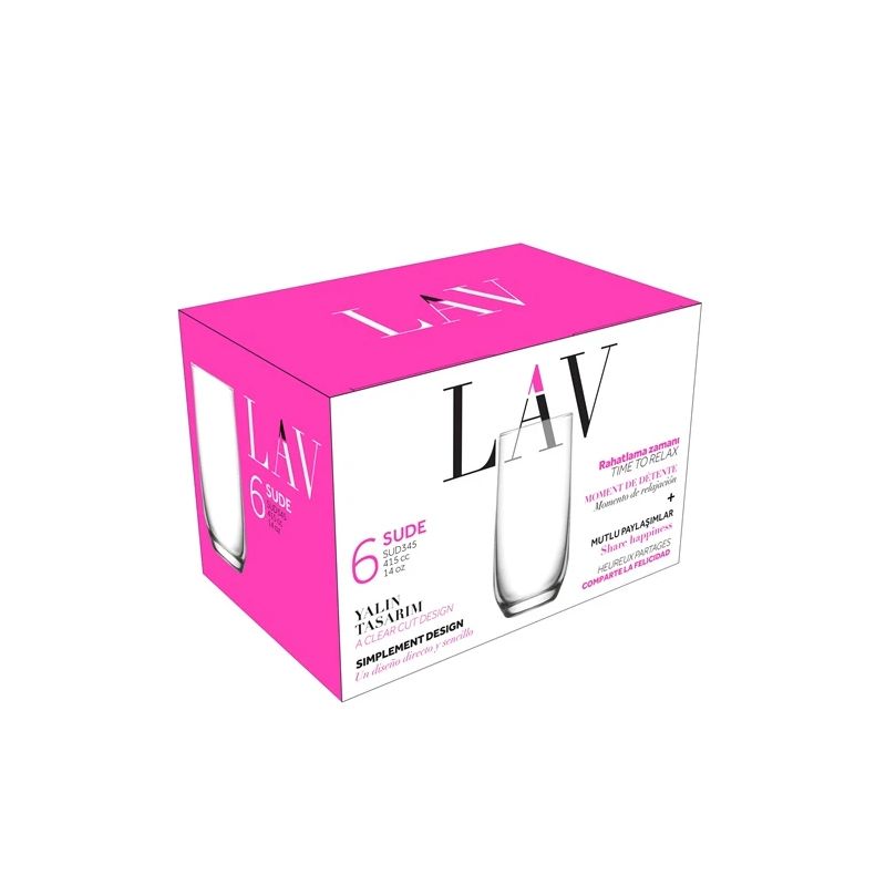 Glāzes lv-sud345f 415ml 6gab