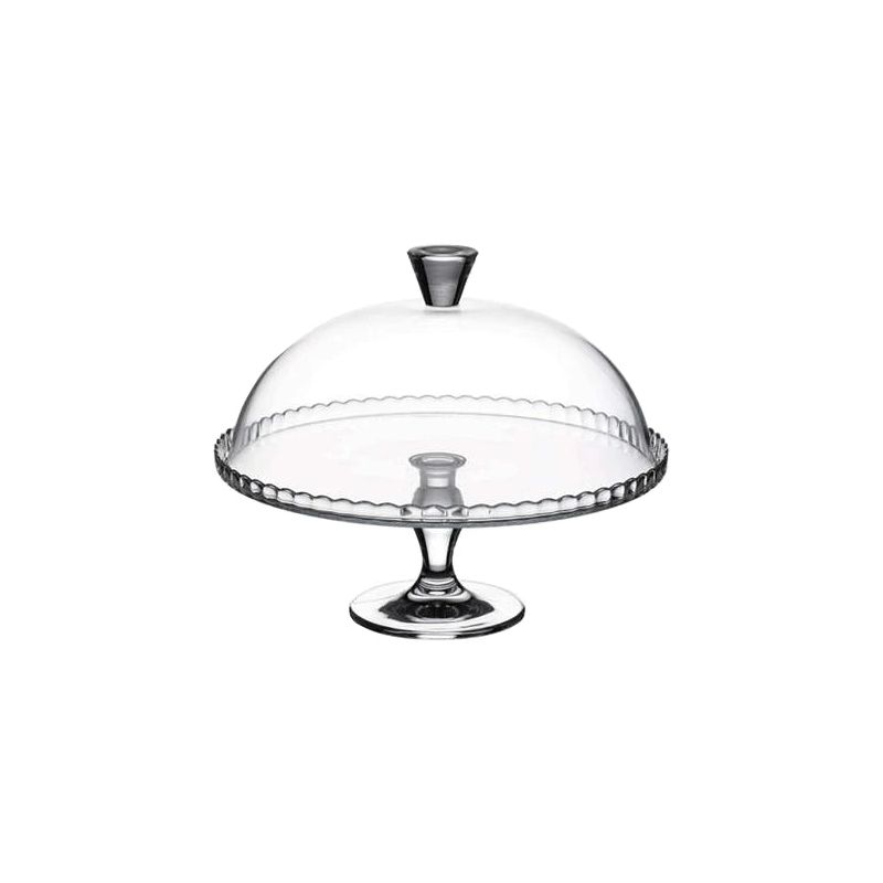 Tortes vāze ar vāku uz kājiņas 32 cm. 134775