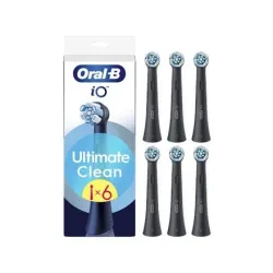 Elektrilise hambaharja otsik Oral-B iO UltimateClean CBF-6, must, 6 tk