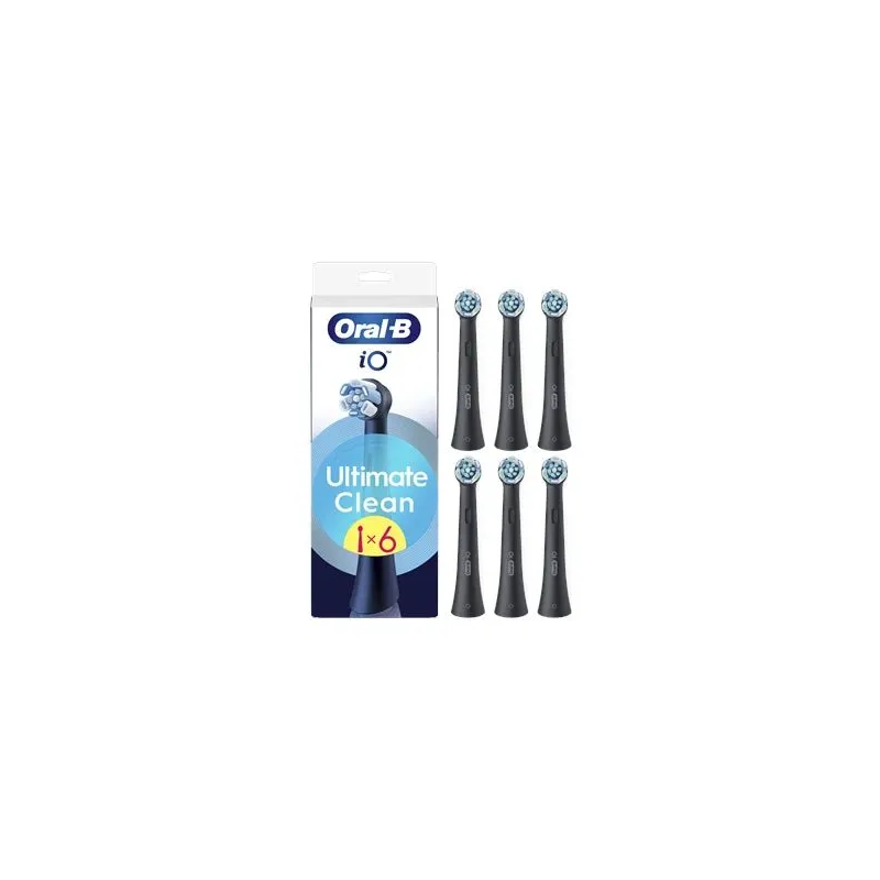 Elektrinio dantų šepetėlio galvutė Oral-B iO UltimateClean CBF-6, juoda sp., 6 vnt.