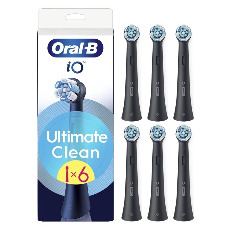 Zobu birstes uzgalis Oral-B iO UltimateClean. melna. 6 gab.
