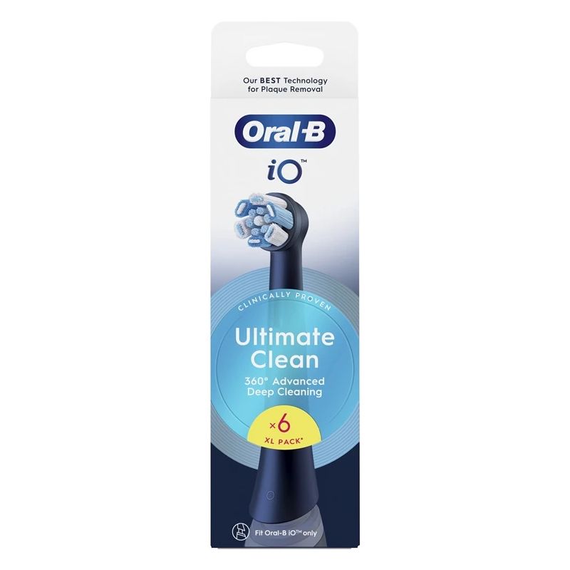 Zobu birstes uzgalis Oral-B iO UltimateClean. melna. 6 gab.