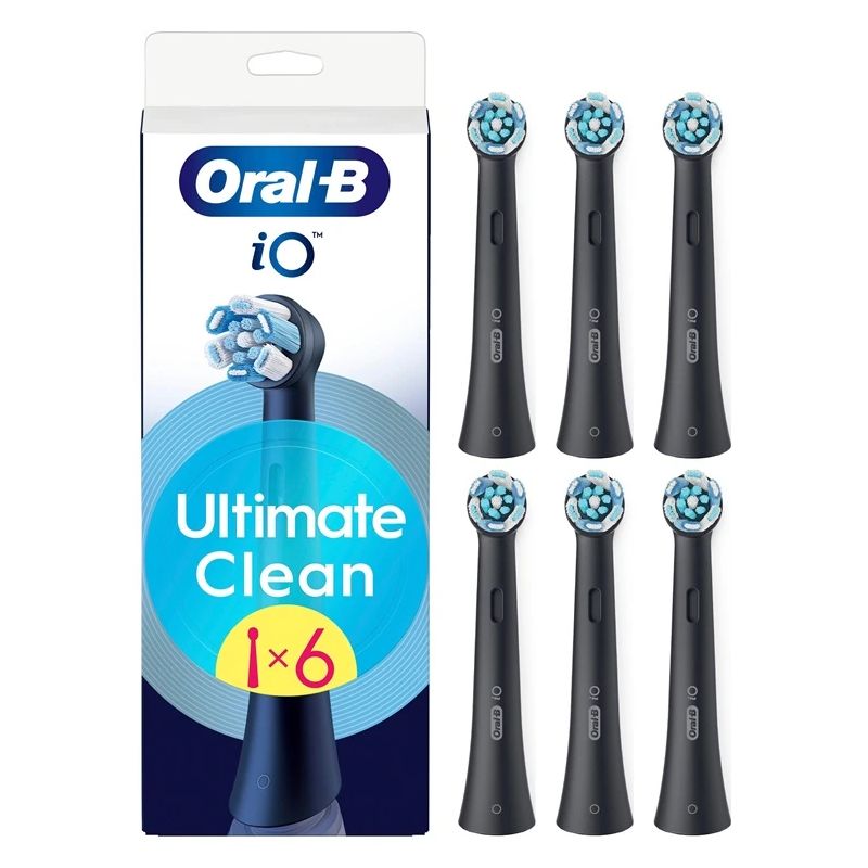 Zobu birstes uzgalis Oral-B iO UltimateClean. melna. 6 gab.