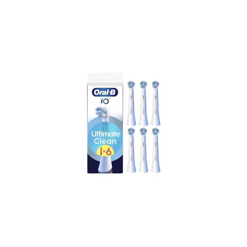 Zobu birstes uzgalis Oral-B iO Ultimate clean. balta. 6 gab.