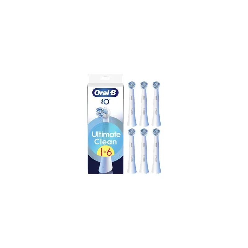 Elektriskās zobu birstes galviņa Oral-B iO Ultimate Clean CWF-6, balta, 6 gab.