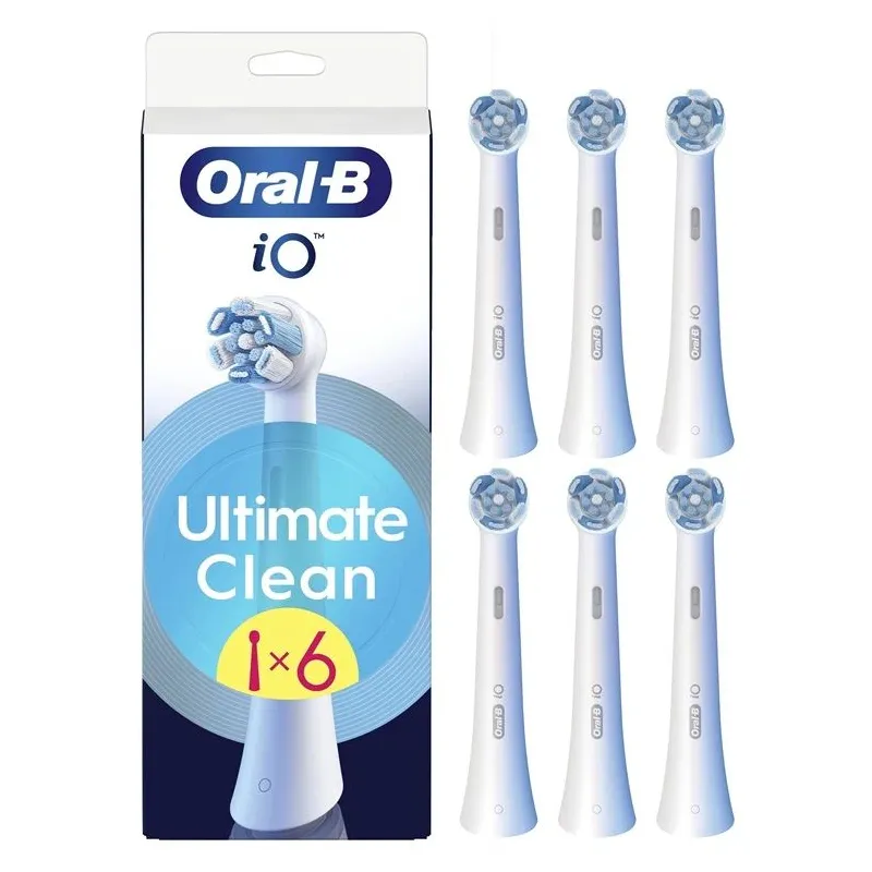 Elektriskās zobu birstes galviņa Oral-B iO Ultimate Clean CWF-6, balta, 6 gab.