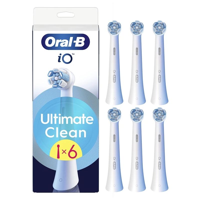 Zobu birstes uzgalis Oral-B iO Ultimate clean. balta. 6 gab.