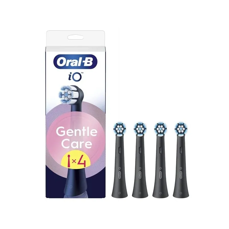 Elektriskās zobu birstes galviņa Oral-B, melna, 4 gab.