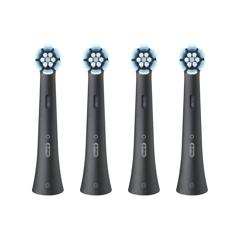 Elektriskās zobu birstes galviņa Oral-B, melna, 4 gab.