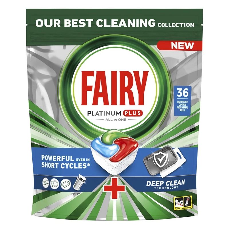 Trauku mazgājamās mašīnas kapsulas Fairy DeepClean.36gab
