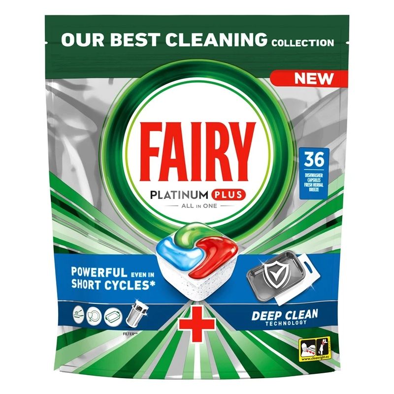 Trauku mazgājamās mašīnas kapsulas Fairy DeepClean.36gab