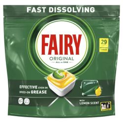 Trauku mazgājamās mašīnas kapsulas Fairy AllinOneLemon.29gab