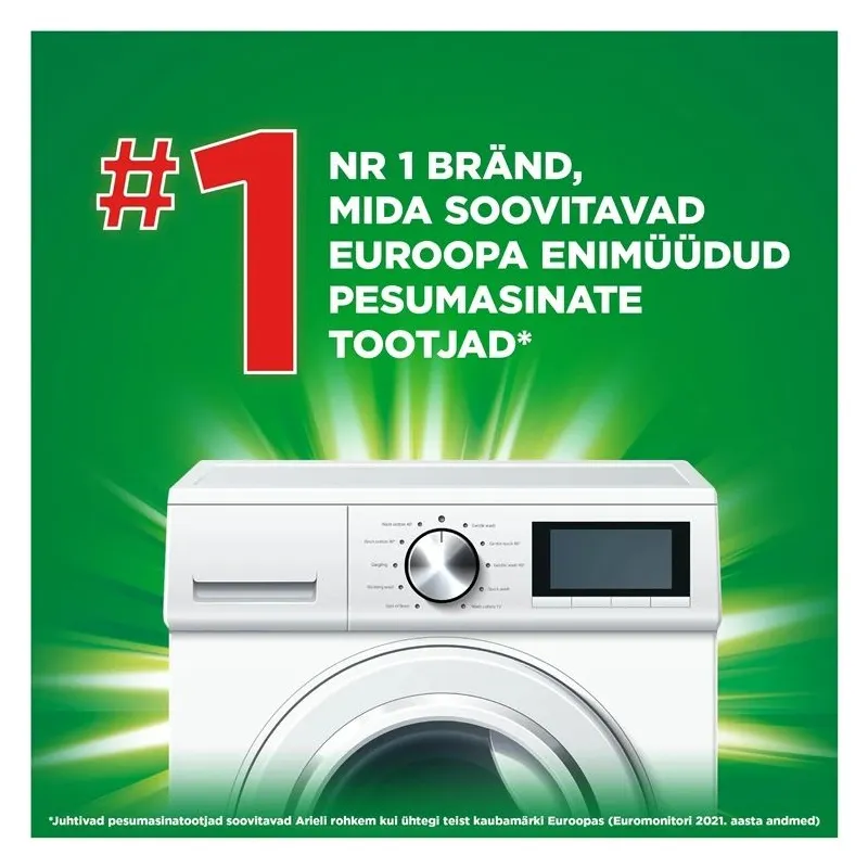 Kapsulas mazgāšanai Ariel Amethyst flower. 52 gab.