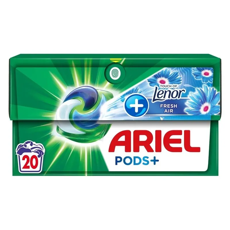 Kapsulas mazgāšanai Ariel Fresh Air, 20 gab.