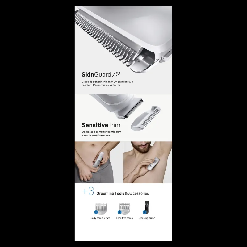 Daudzfunkcionāls ķermeņa un sejas skuveklis Braun 3 BG3530