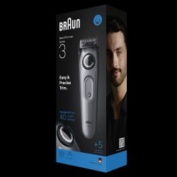 Bārdas trimmeris Braun BT3560. pelēka