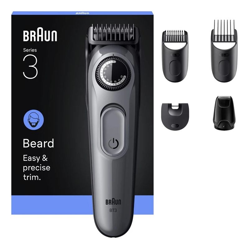 Bārdas trimmeris Braun BT3560. pelēka